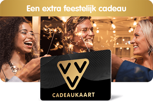 VVV Cadeaukaart Goud Luxe als extra feestelijk eindejaarsgeschenk!